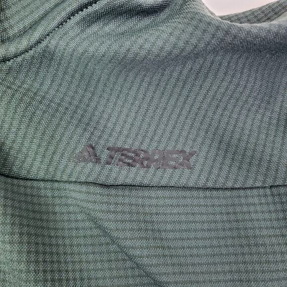 Adidas Terrex Teal Green Women's Size M Unisex zip-up Lightweight Jacket - Picture 10 of 14